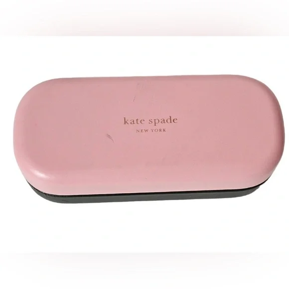 Kate Spade Pink And Hunter Green Glasses Case
