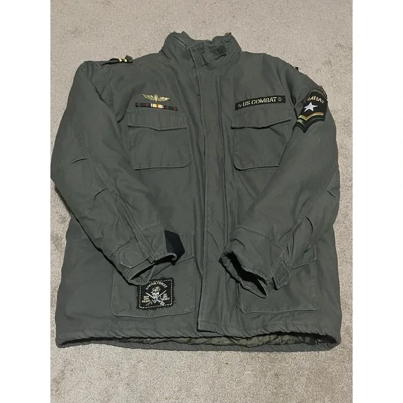 Regal Wear Insulated Green US Combat Jacket  Mens Size XL