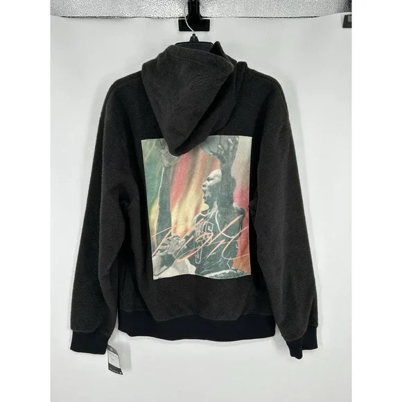 Nike Air Jordan Casual Printing Sports Plush Hoodie Sweatshirt DC9585-010 Medium