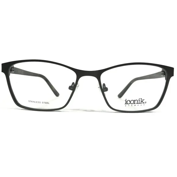 Iconik Eyeglasses Frames Shai C02 Brown Green Cat Eye Full Rim 52-16-140