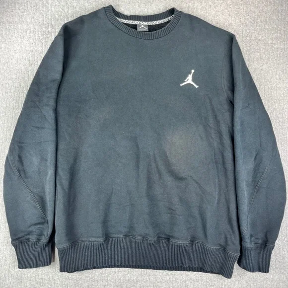 Michael Air Jordan Sweatshirt Men XXL  Jumpman Logo Crewneck Fleece Pullover