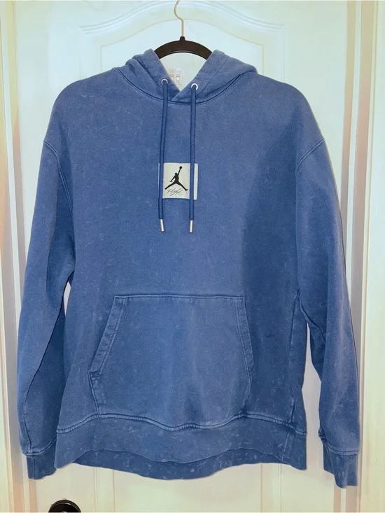Jordan Vintage Washed Blue Hoodie with Jumpman Patch