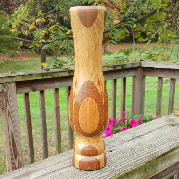 Wood Inlay Vase 10