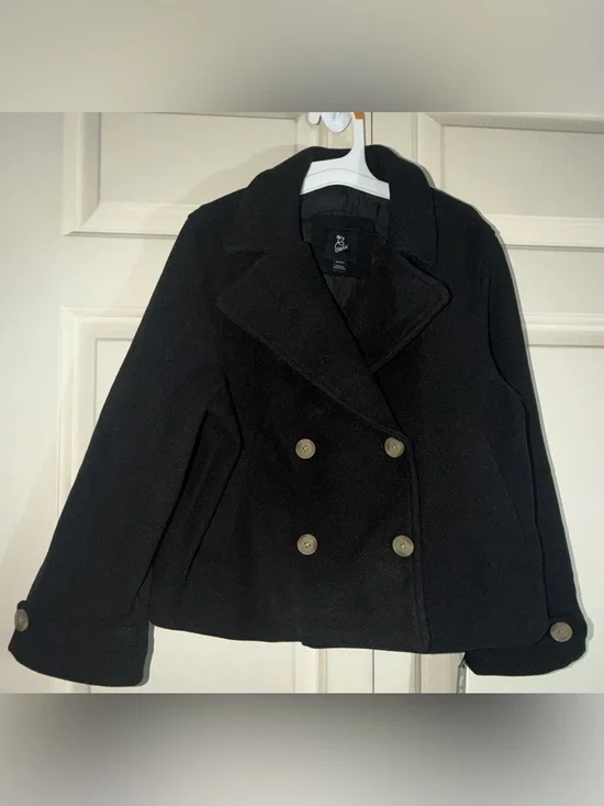 Art Class girls' black pea coat small (6/7)