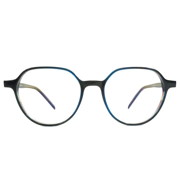 Tom Davies Eyeglasses Frames TD779 Col. 2260 Clear Blue on Brown 49-17-145