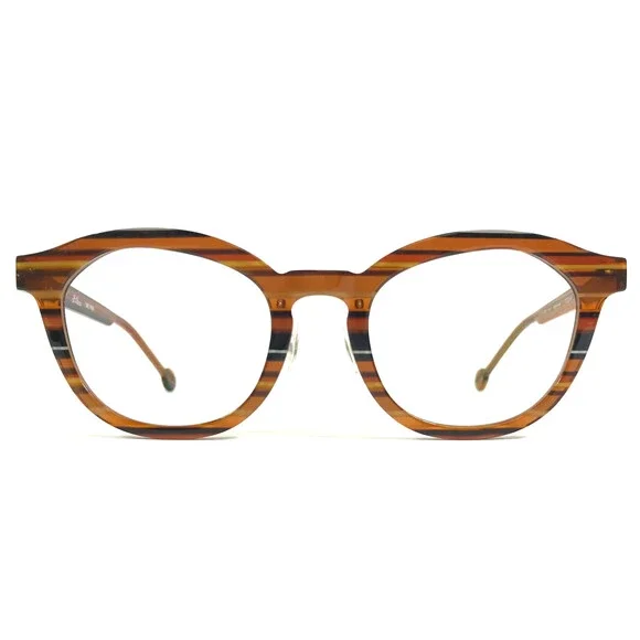 I.a. Eyeworks Eyeglasses Frames OSLO 937 Brown Horn Striped Abyssinian 51-22-140