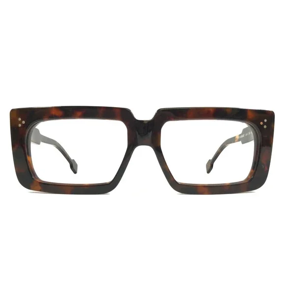 Henau Eyeglasses Frames SUPER-ARROGANTE B80 Tortoise Brown Thick Rim 58-17-145