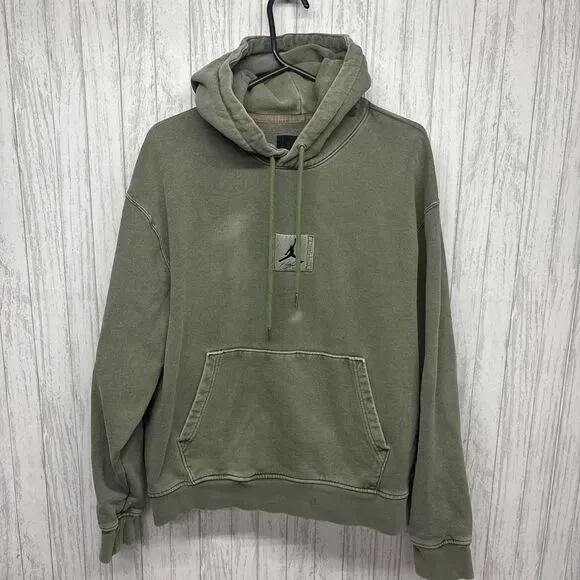 Mens Size M Jordan Flight Washed Pullover Hoodie Flaw