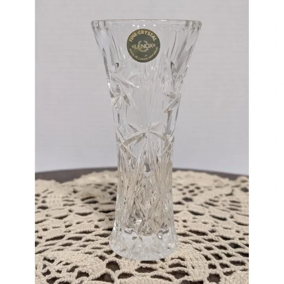 Made In USA LENOX Fine Crystal Star Vases 6
