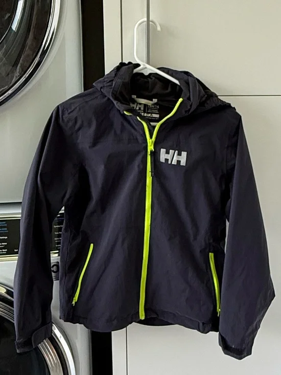 Helly Hansen Kids Navy Rain Jacket