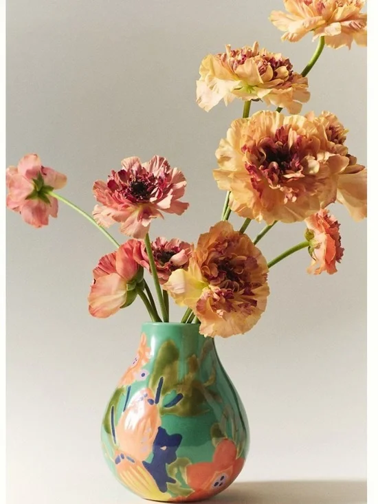 Anthropologie Kauwela Floral Vase NWT