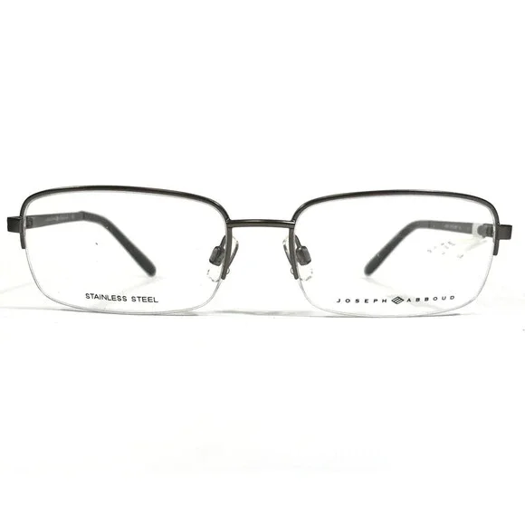 Joseph Abboud Eyeglasses Frames JA4036 015 SILVER Rectangular Half Rim 54-17-140
