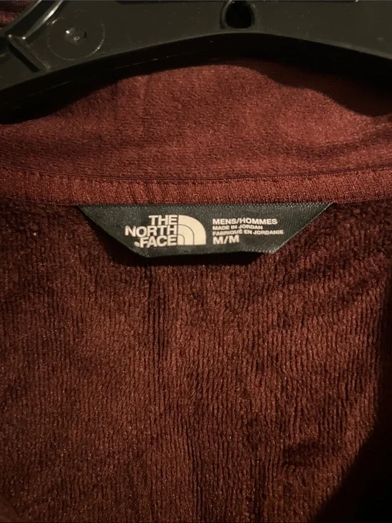 The North Face Maroon Full-Zip Fleece Jacket
