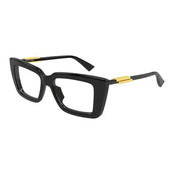 NWT Bottega Veneta BV1448o Black 53mm Eyeglasses