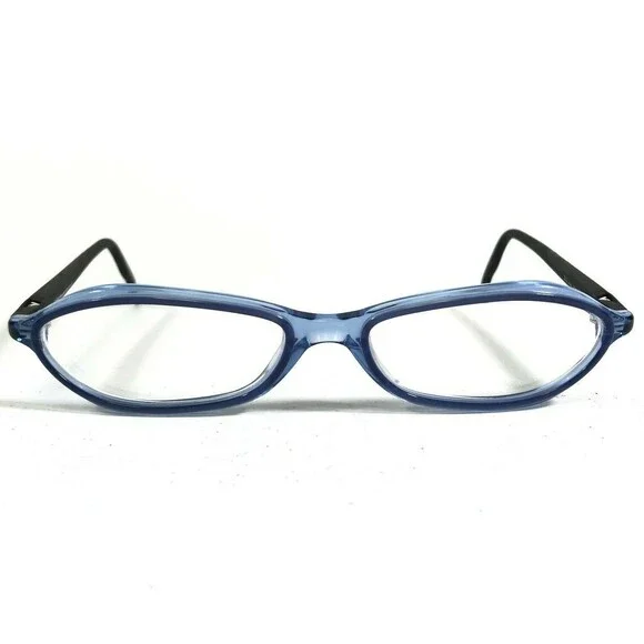 Emporio Armani Eyeglasses Frames 614 414 Black Clear Blue Oval 52-16-135