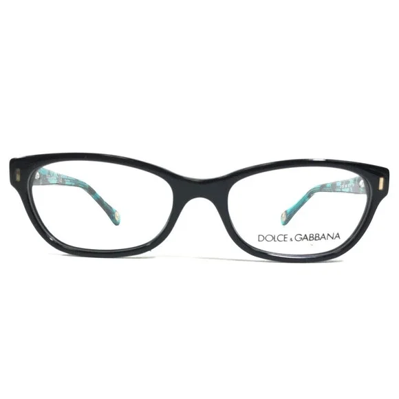 Dolce & Gabbana Petite Eyeglasses Frames DD1205 1826 Black Blue 50-17-135