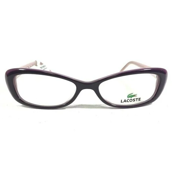 Lacoste Eyeglasses Frames L2611 513 Purple Rectangular Cat Eye 53-17-135