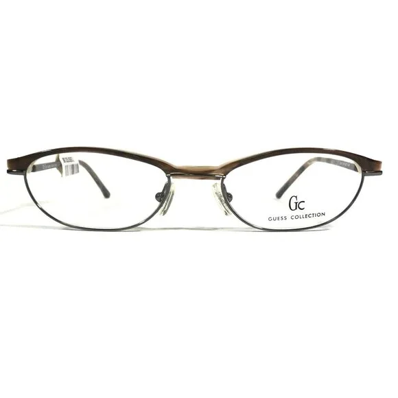 Guess Eyeglasses Frames GU4137 MK Brown Grey Round Full Rim 48-17-140