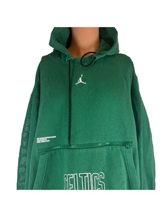 Boston Celtics Courtside Hoodie Sweatshirt Mens Size 2XL Jordan Brand NBA