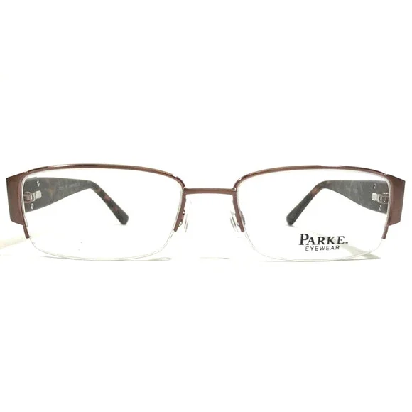 Parke Eyeglasses Frames PK3013 CHAMPAGNE Tortoise Brown Rectangular 52-17-135