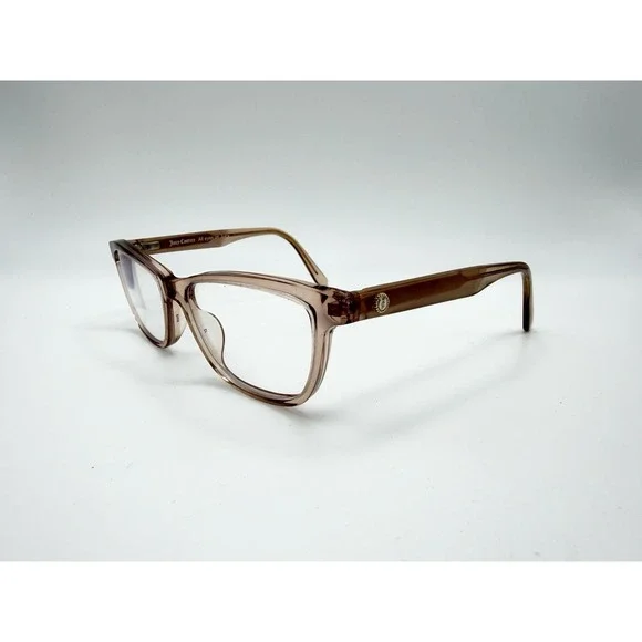 JUICY COUTURE JU187 8XO Transparent Pink Womens Eyeglasses 51-16-140 Semi CatEye