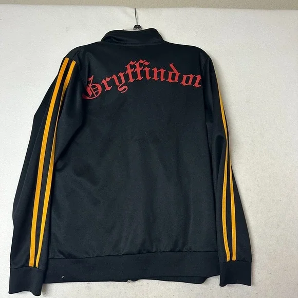 Harry Potter Gryffindor Track Jacket Black Full Zip House Crest Mens Medium M