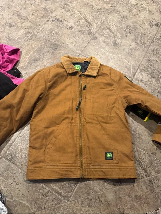 💛John Deere Boys' tractor jacket Bronze