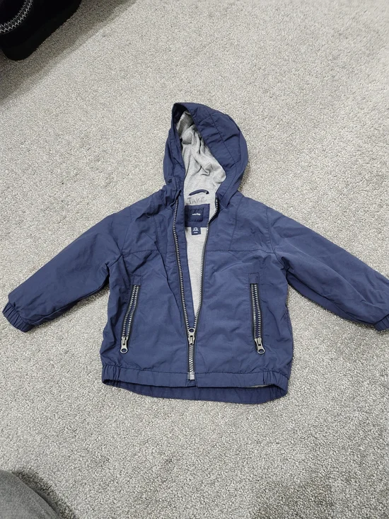 Kids Navy Hooded Jacket - Gap 18-24