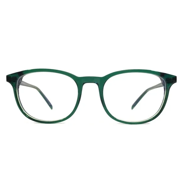 Tom Davies Eyeglasses Frame TD701 Col. 1928 Green on Blue Square 50-19-140