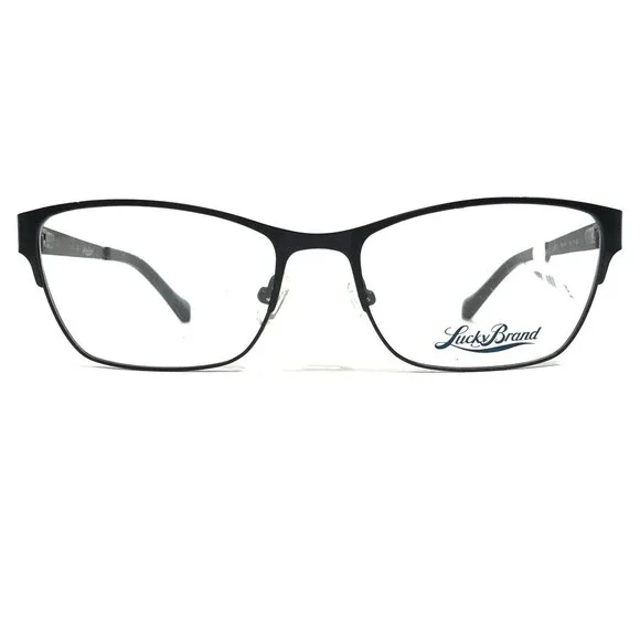 Lucky Brand L503 BLACK Eyeglasses Frames Square Cat Eye Full Rim 54-17-135