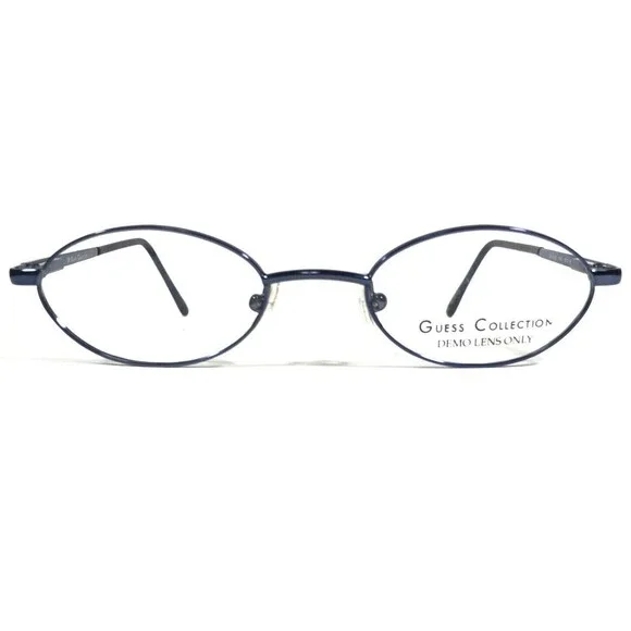 Guess Eyeglasses Frames GU4128 IND Blue Round Full Wire Rim 45-19-135