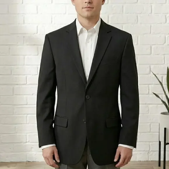 Isaac Mizrahi New York Boys Blazer Size 20 Black Single-Breasted Lined Formal