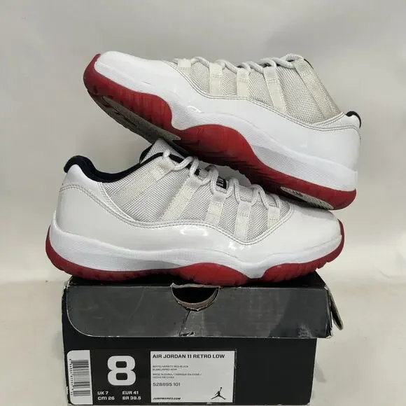 Nike Air Jordan Retro XI Low “Cherry/White Red