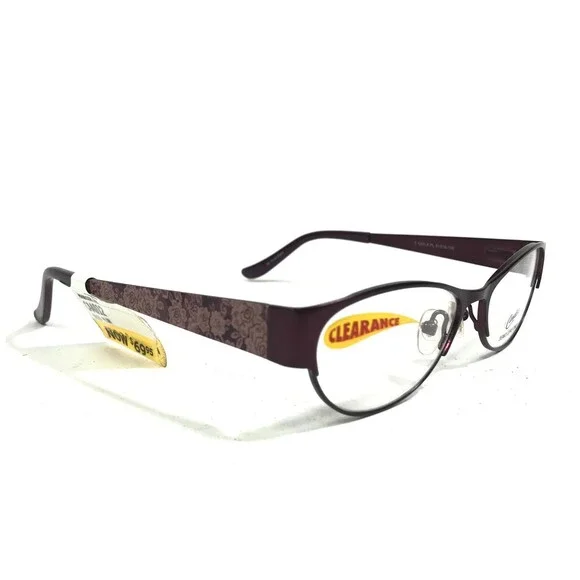 Candie's C CAYLA PL Eyeglasses Frames Purple Round Oval Full Rim 51-15-135