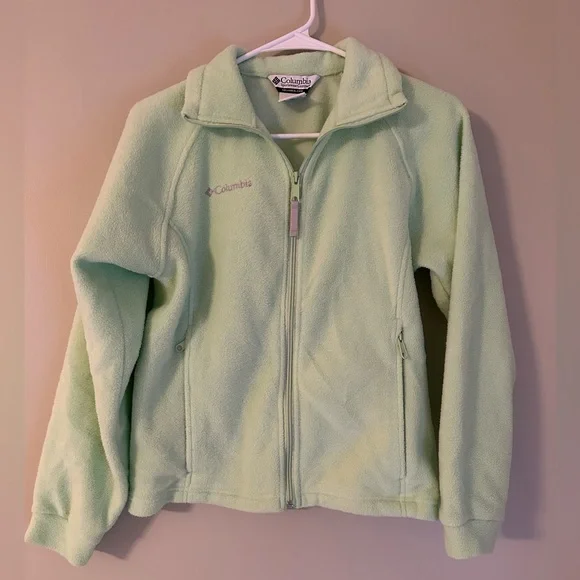 Columbia Mint Green Youth Fleece Jacket