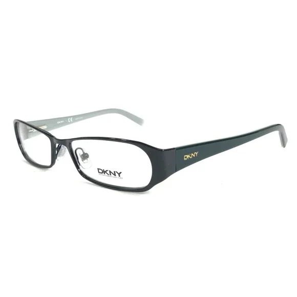 DKNY Petite Eyeglasses Frames DY5576 1111 Black Blue Green Rectangle 51-16-135