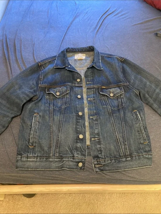Polo by Ralph Lauren Indigo Denim Jacket size Large excellent condition