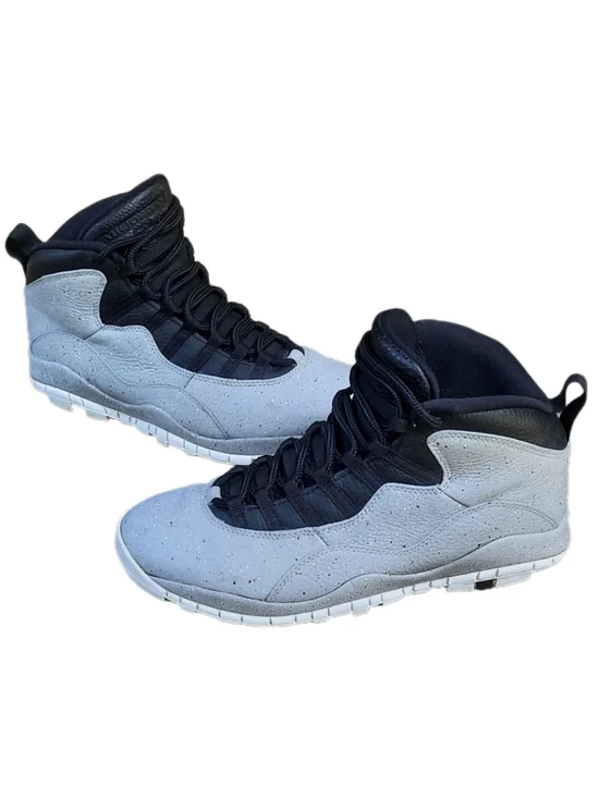 Nike Air Jordan 10 Retro Men Size 11 310805-062 Light Smoke Grey Cement Shoes