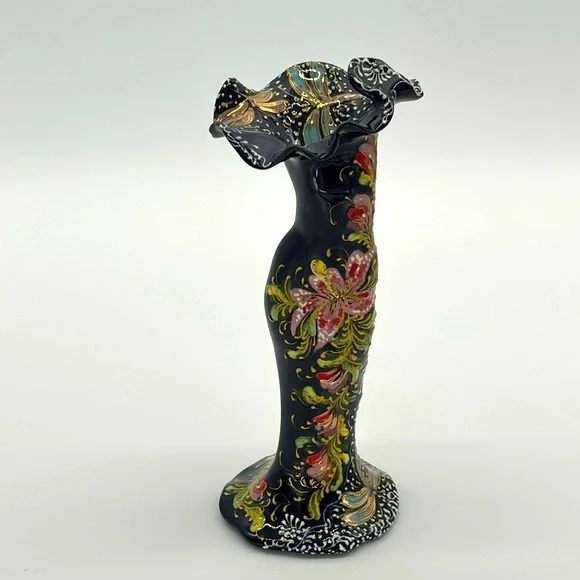 Handmade Hand Painted Ceramic Female Form Bud Vase
