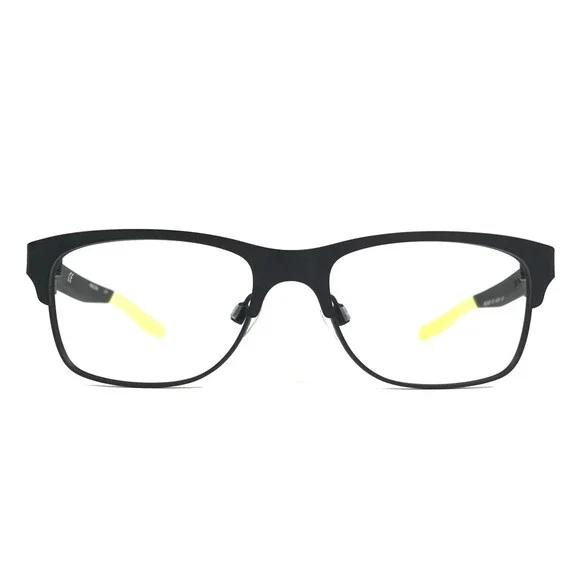 Nike Boys Eyeglasses Frames 5590 001 Matte Black Yellow Full Rim 48-16-130