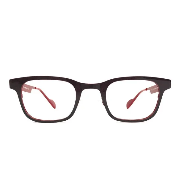 Dutz Eyewear Eyeglasses Frames DZ456 Col.65 Matte Burgundy Square 45-23-135