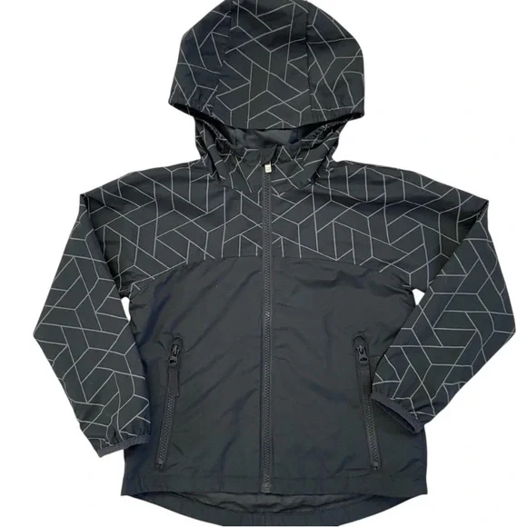 All in Motion Geometric Pattern Black Jacket‎ XS (4/5)
