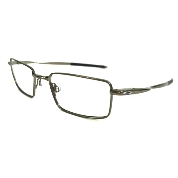 Oakley Eyeglasses Frames Kickstand 2.0 Olive Chrome Silver Rectangle 51-19-131