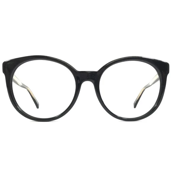 Gucci Eyeglasses Frames GG3820/S Y6C9O Black Gold Round Full Rim 54-19-140
