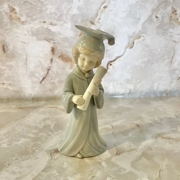 Vintage Roman Valencia Collection Figurine Graduate Graduation Statue 5.25