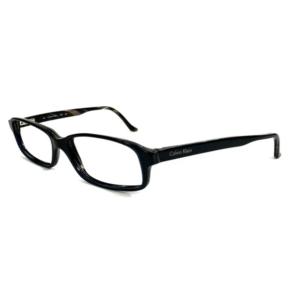 Calvin Klein Eyeglasses Frames 753 018 Black Blue Brown Horn 51-15-140