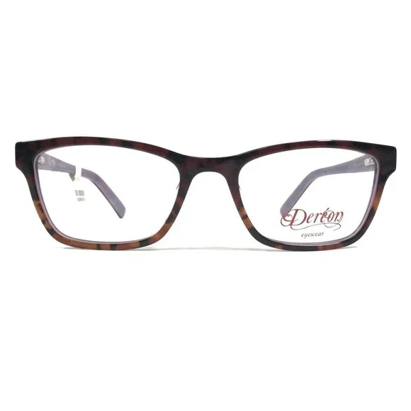 Dereon DOC280 505 Eyeglasses Frames Purple Tortoise Square Full Rim 53-19-140