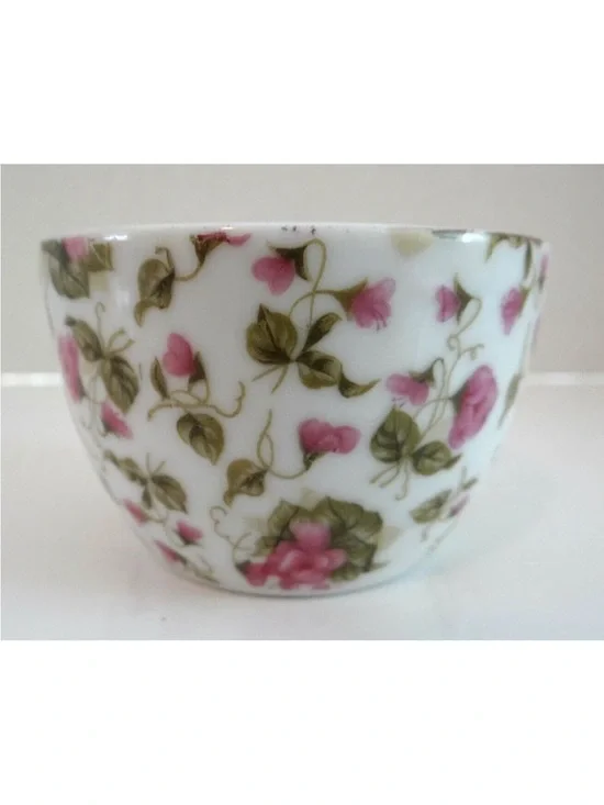 Vtg Small Ashtray Trinket Ring Dish Floral Sweet Pea Japan Cottagecore Romantic