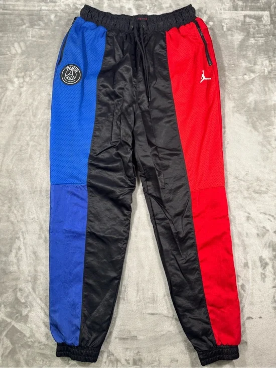 Air Jordan Paris Saint Germain Black Red Blue Track Pants Men's L