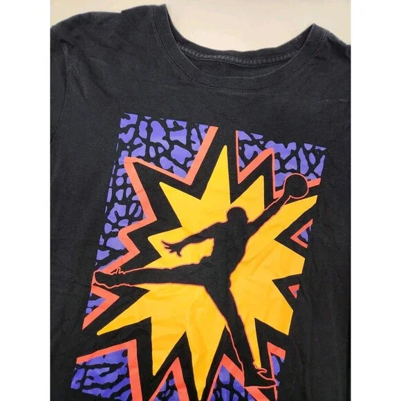 Nike‎ Air Jordan T-Shirt Men's M Black Short Sleeve Jumpman Logo Basketball